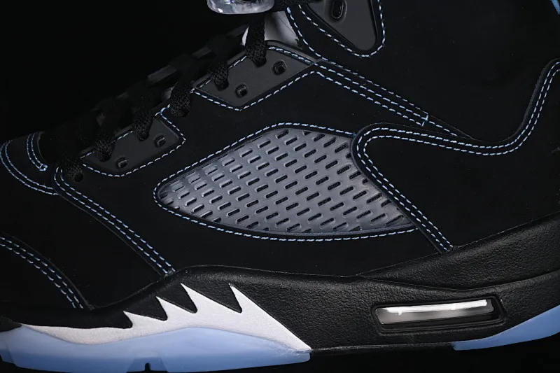 All categories Air Jordan Jordan series basketball shoes Air Jordan 5 GX foreign trade version Air Jordan 5 Retro "Black University Blue" AJ5 Joe 5 University Blue DD0587-008